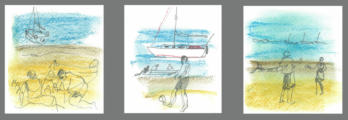 Playing on the Beach